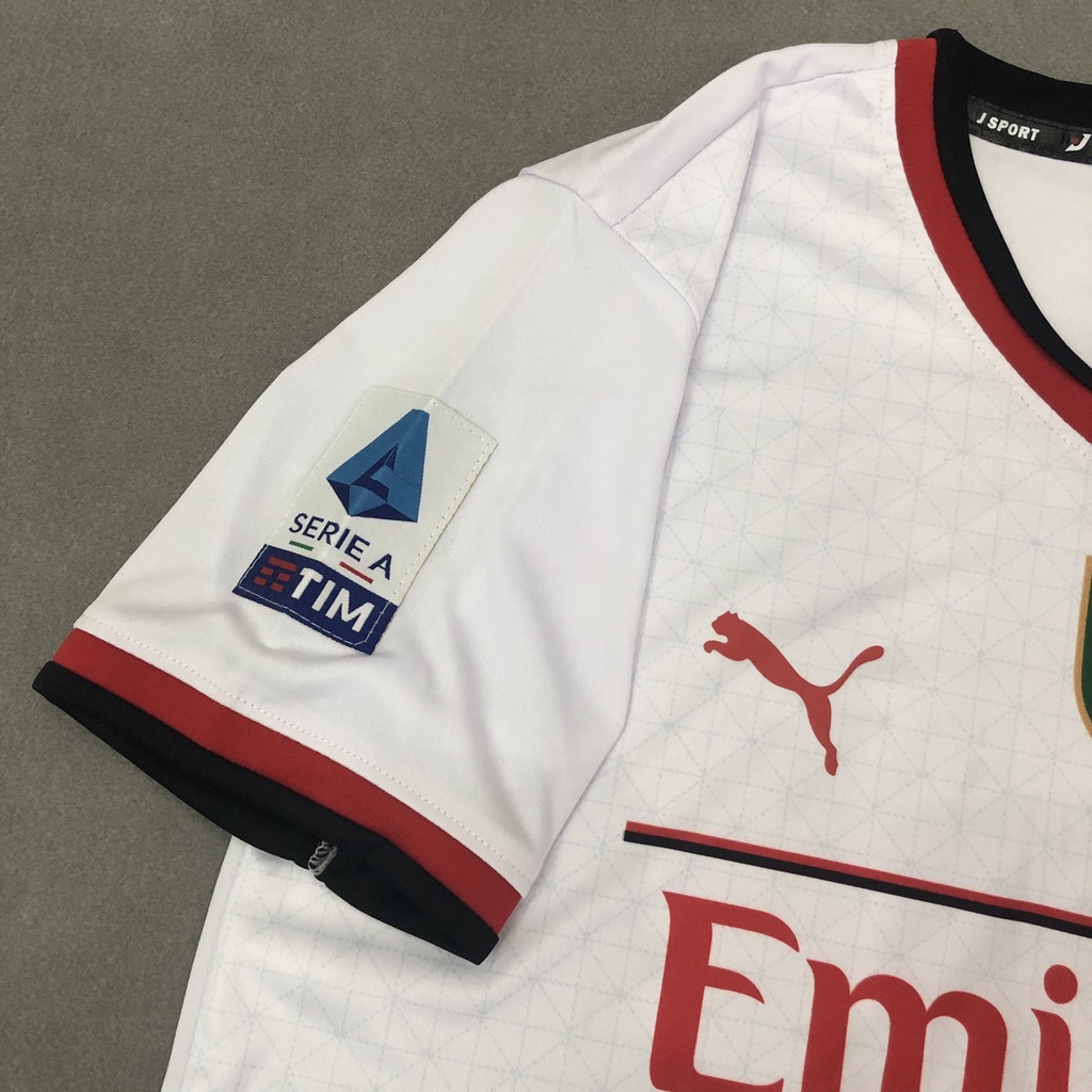 Bộ quần áo đá banh AC Milan trắng sân khách FLG JP2023
