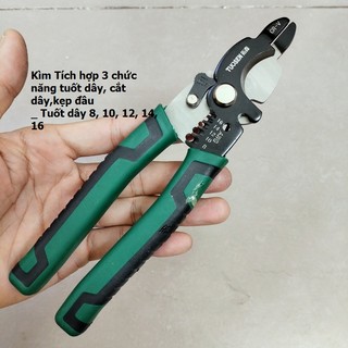 Kìm tước dây điện, kềm bấm cos đa năng