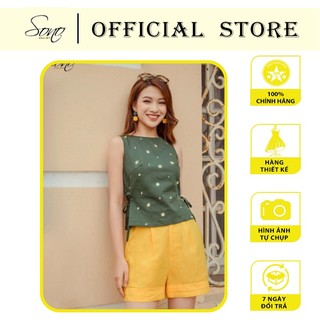 Sono - Áo Vẽ Hoa Cúc Họa Mi Sát Nách