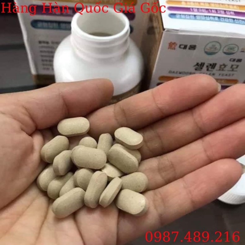 Viên Uống Tăng Cân D Selen Yeast Hàn Quốc, Hộp 2 Lọ * 240 Viên, Giúp Ăn Ngon, Khỏe Mạnh [ Hàng Mới Về ]