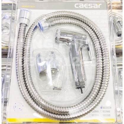 VÒI XỊT NHÀ VỆ SINH,VÒI XỊT BỒN CẦU,XỊT TOILET  TĂNG ÁP CAESAR BS304CW INOX- HÀNG CHÍNH HÃNG