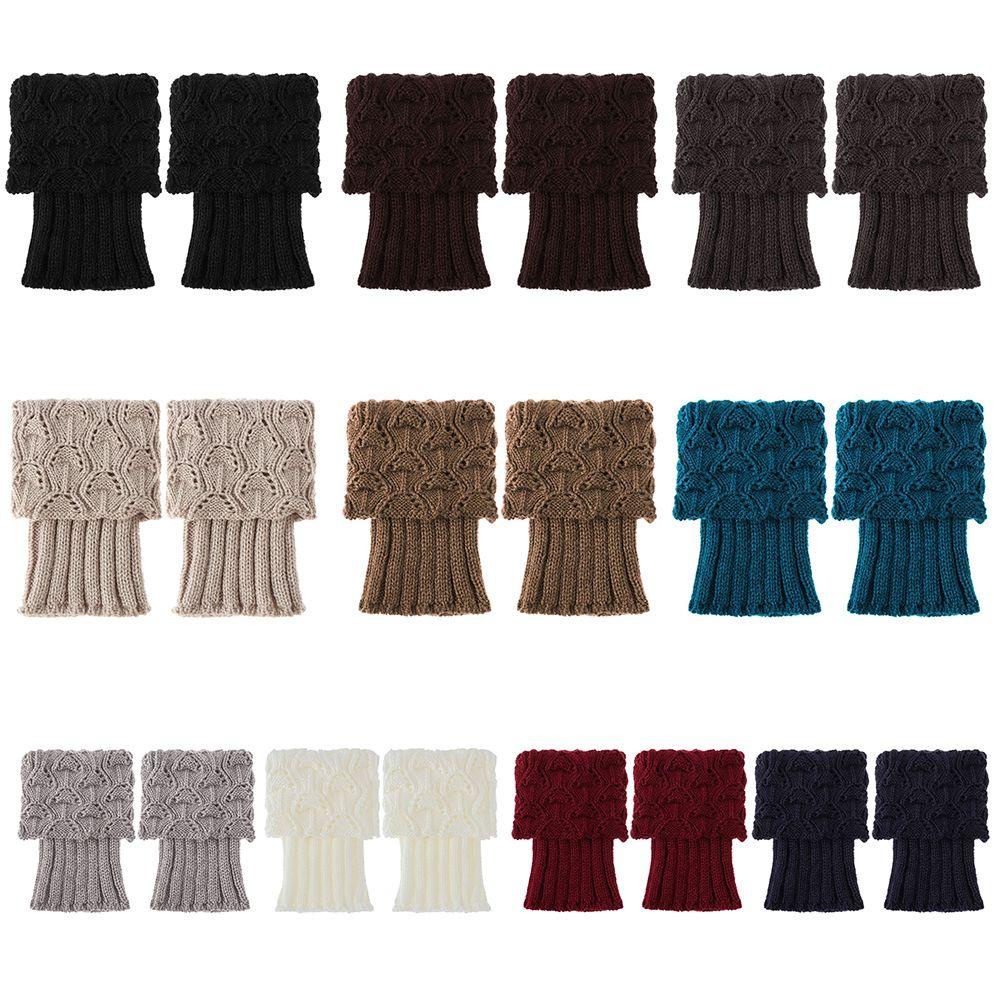 SUMU 1 Đôi Găng Ống Len Giữ Ấm Chân Thời Trang Cho Nữ