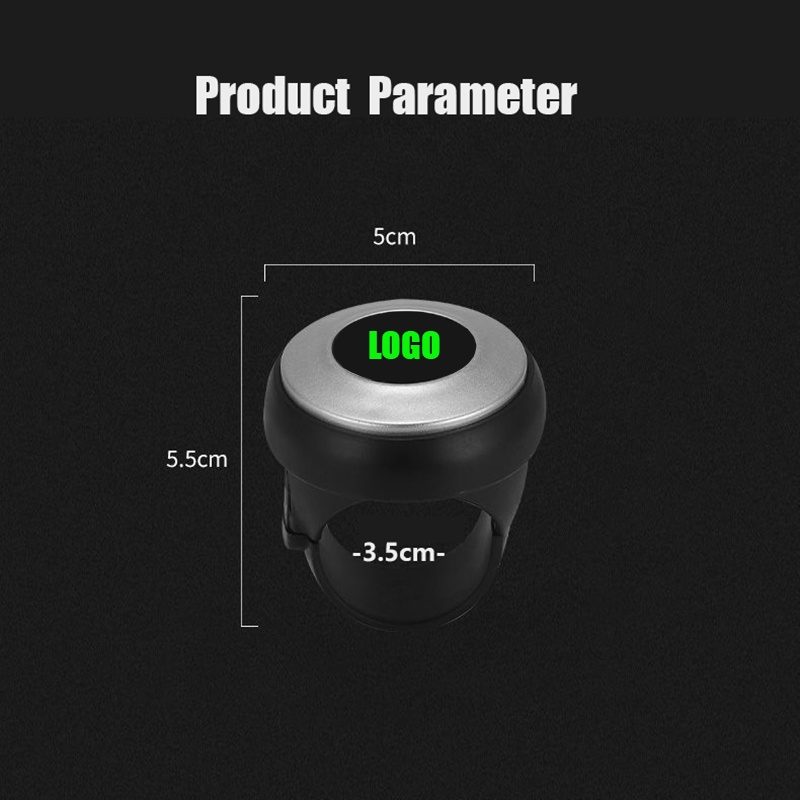 Núm Xoay 360 Độ Bằng Kim Loại Cho Vô Lăng Xe Hơi