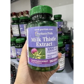 Bổ gan, viên uống thải độc gan Milk Thistle Extract Puritan's Pride 1000mg 180 viên Date 2024