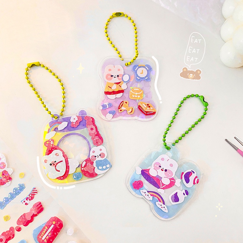 Cuộn Băng Keo Trong Suốt Dài 3M Chống Thấm Nước Họa Tiết Hoạt Hình Dễ Thương