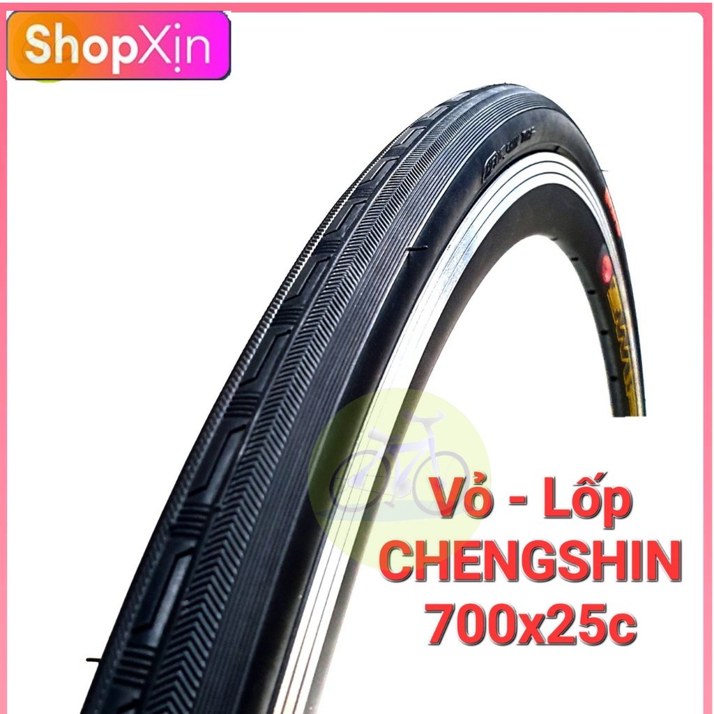 Vỏ xe đạp 700c / Lốp (Vỏ) xe đạp Chengshin thể thao 700c x 25c