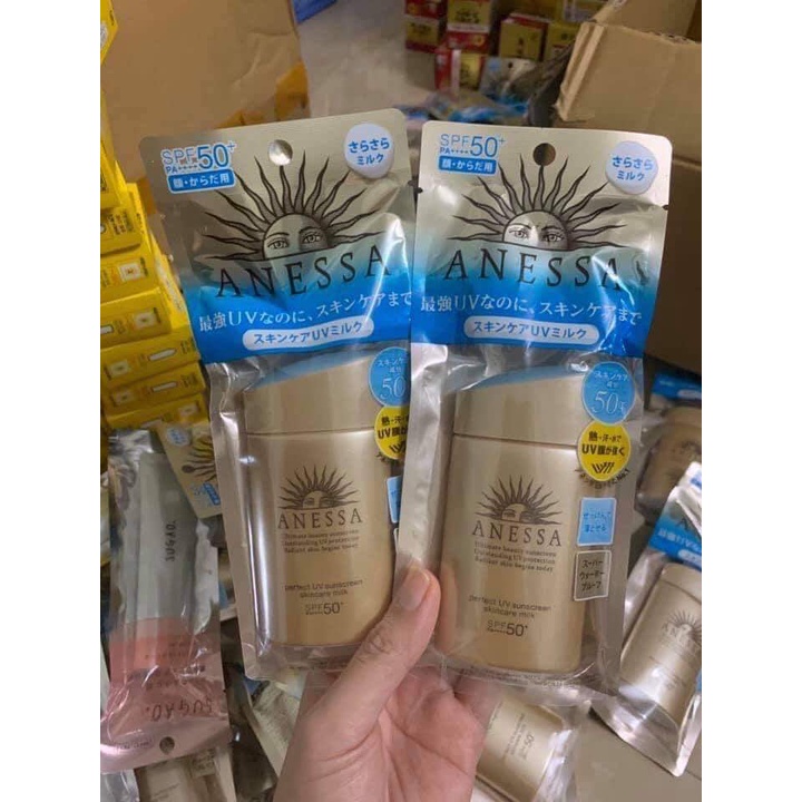 Kem chống nắng dưỡng da Anessa bảo vệ hoàn hảo Perfect UV Sunscreen Skincare Milk - SPF 50+, PA++++ - 20ml