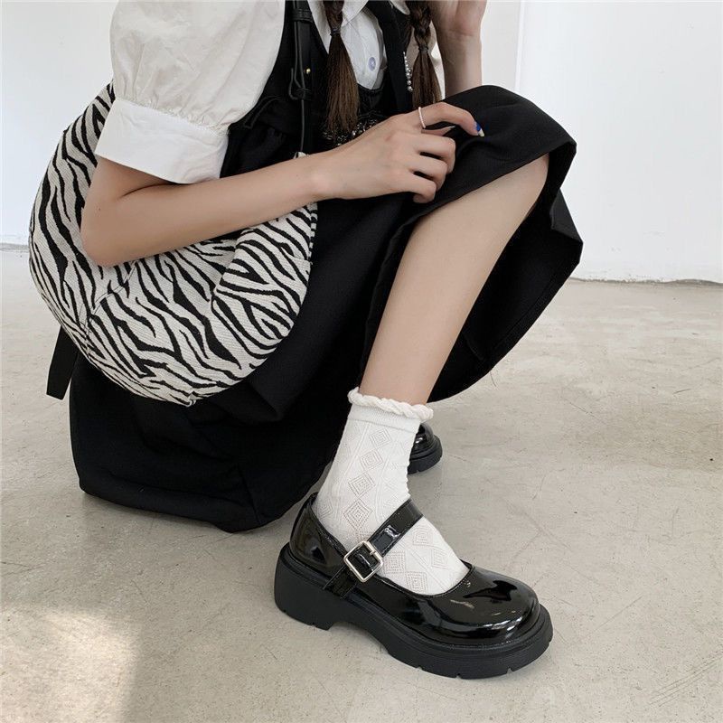 Giày Búp Bê Da Mềm Mỏng Phong Cách Mary Jane Nhật Bản Thời Trang Mùa Hè Dành Cho Nữ Size 35-44 41 42