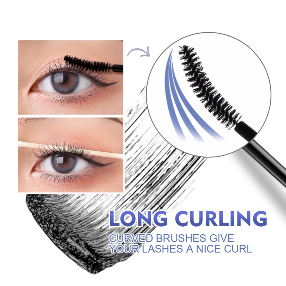 Mascara SACE LADY Trang chủ không lem chống thấm mồ hôi uốn cong thanh mảnh tự nhiên dạng ống màu xanh dương