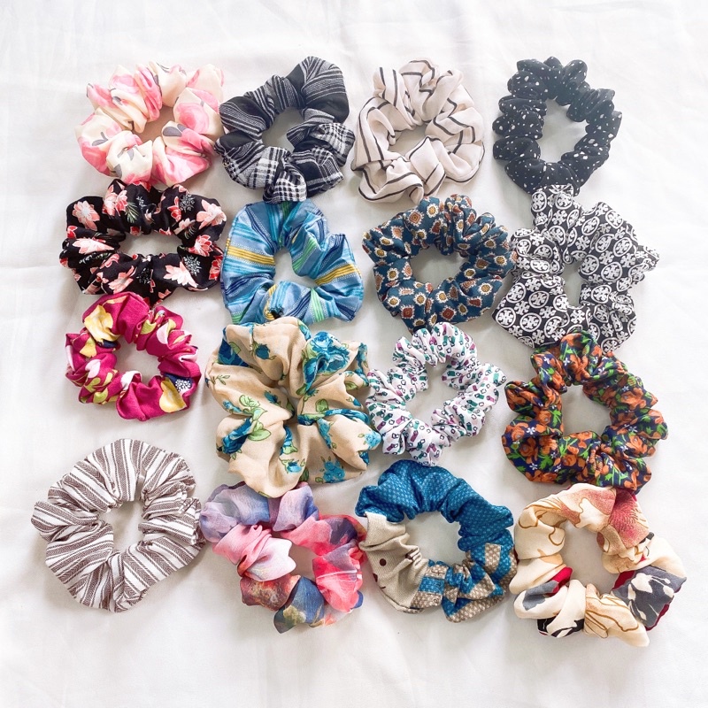 Dây buộc tóc vải - scrunchies vải nhiều màu