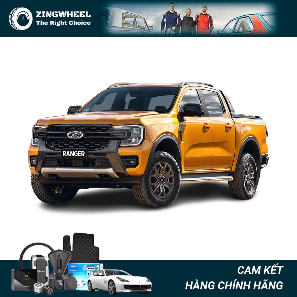 Thảm lót sàn ô tô KATA cao cấp cho xe Ford Ranger - Không mùi, an toàn, dễ vệ sinh