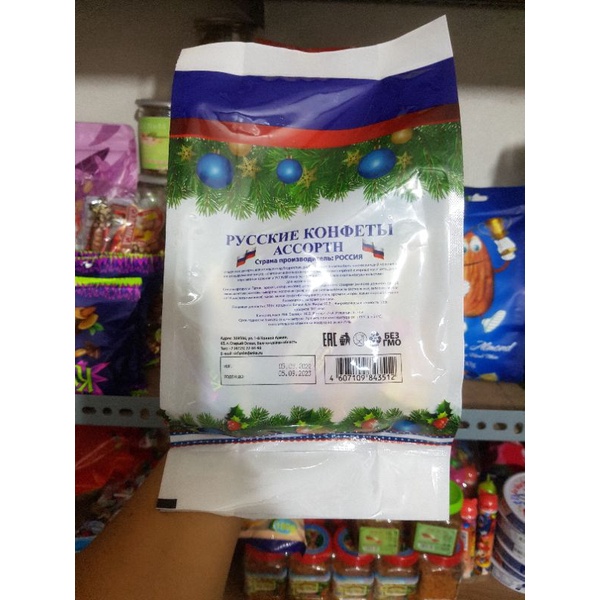 Gói Kẹo Mix 8 vị Nga, gói 450gr và 500g