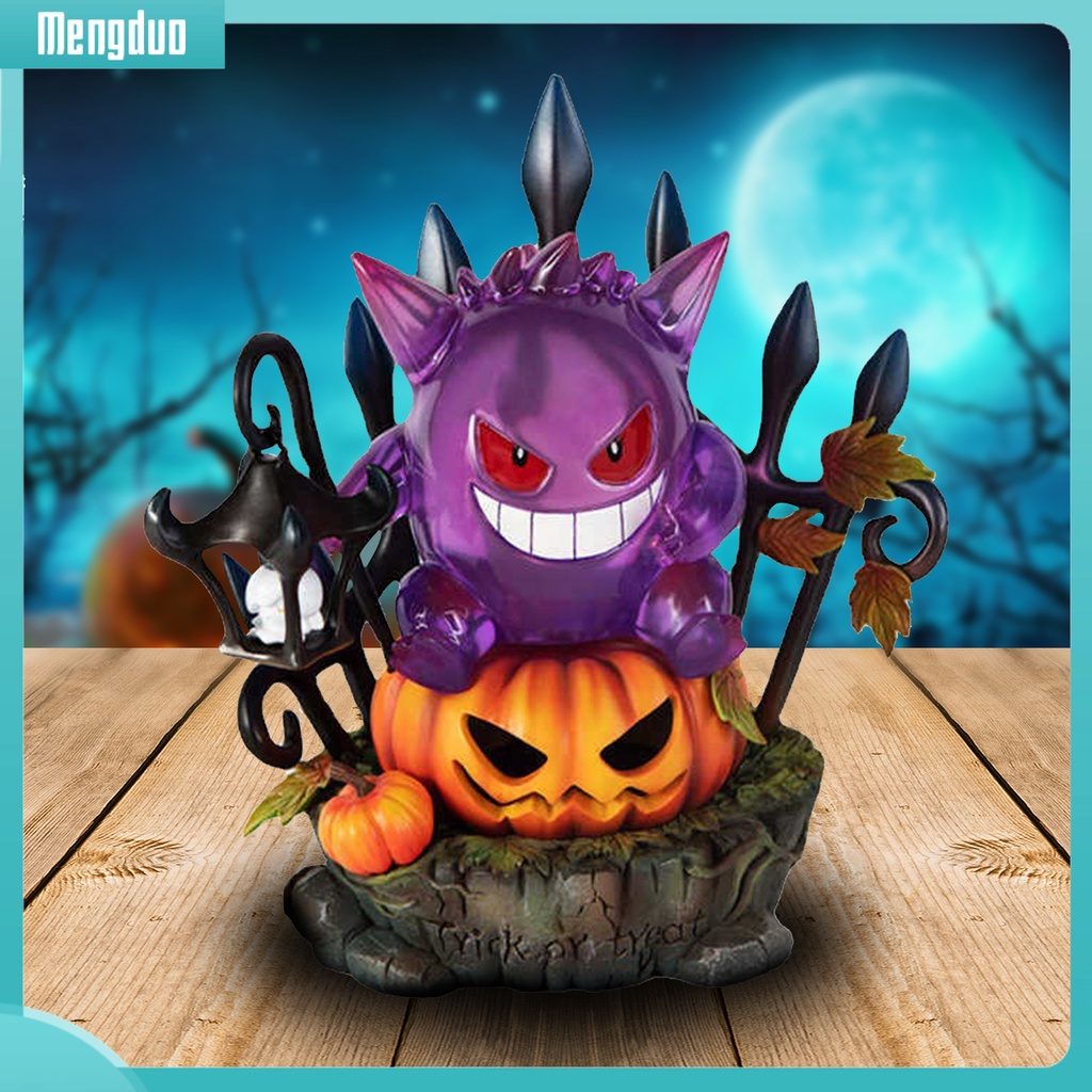 Mengduo| Pokemon Gengar King Bằng Nhựa Resin Dễ Thương Trang Trí Halloween