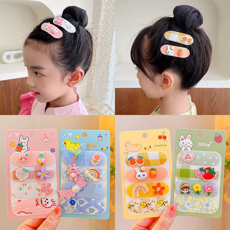 Miếng Dán Tóc Mái Dễ Thương Cho Bé Gái