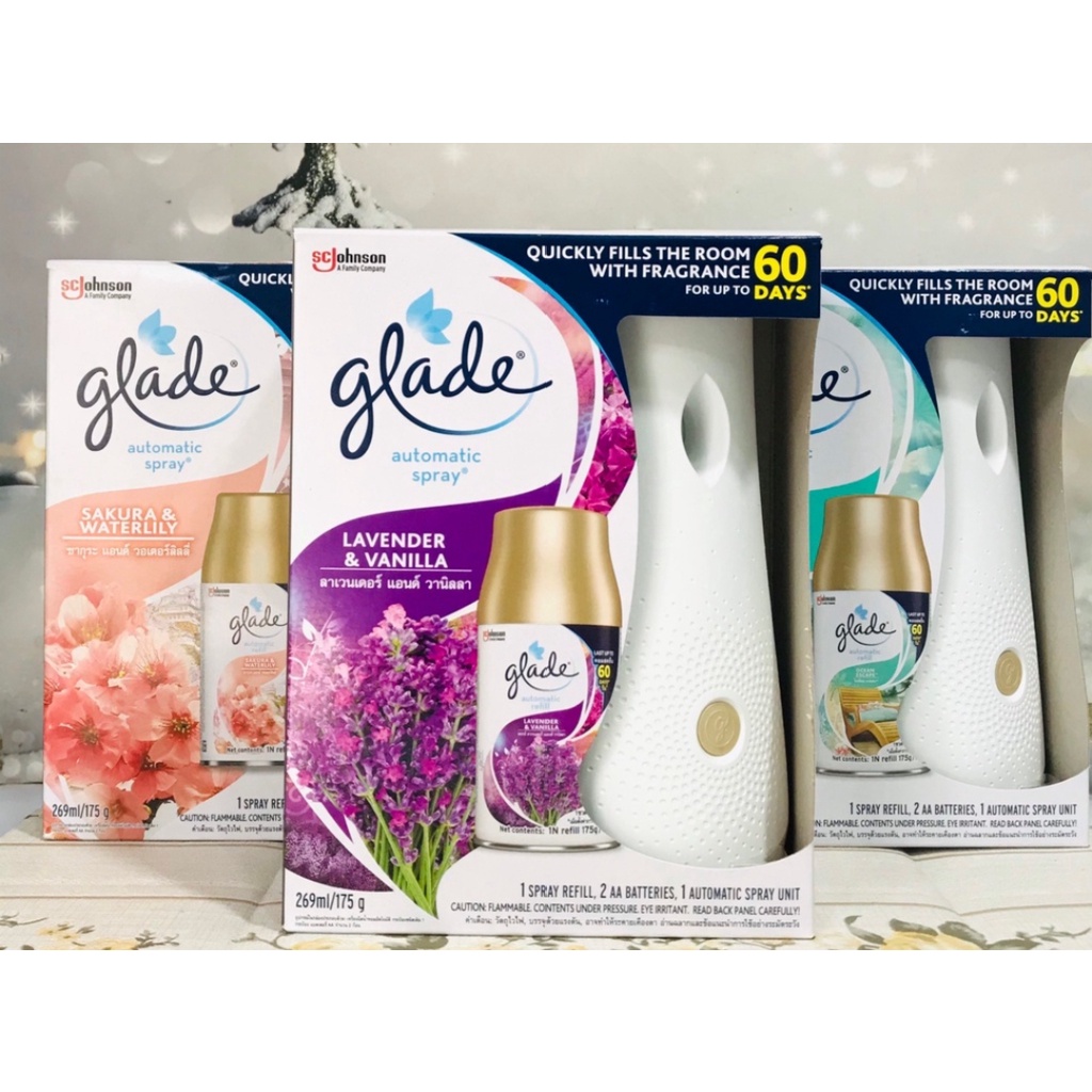 Combo Máy Xịt Phòng Tự Động Glade ( gồm máy và lõi xịt)