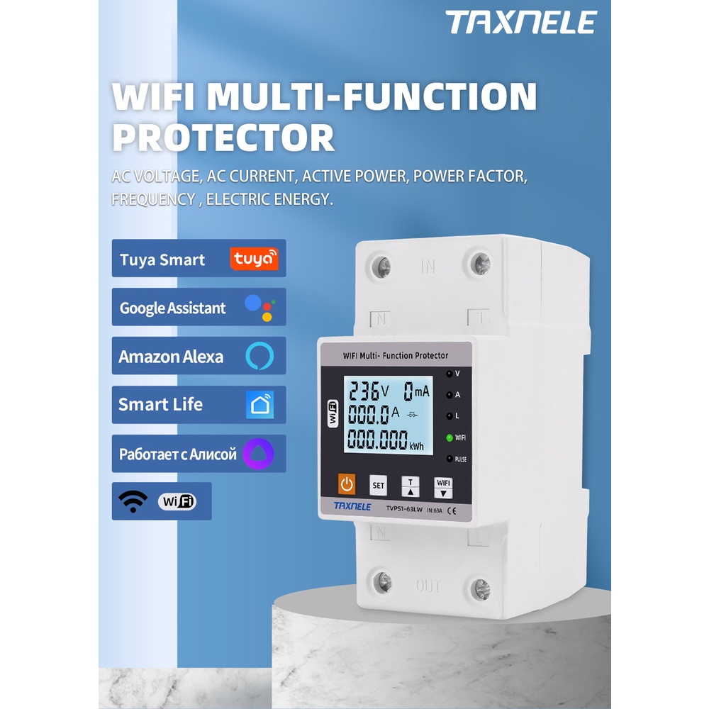 Rơ Le Ngắt Kết Nối WiFi Thông Minh 63A