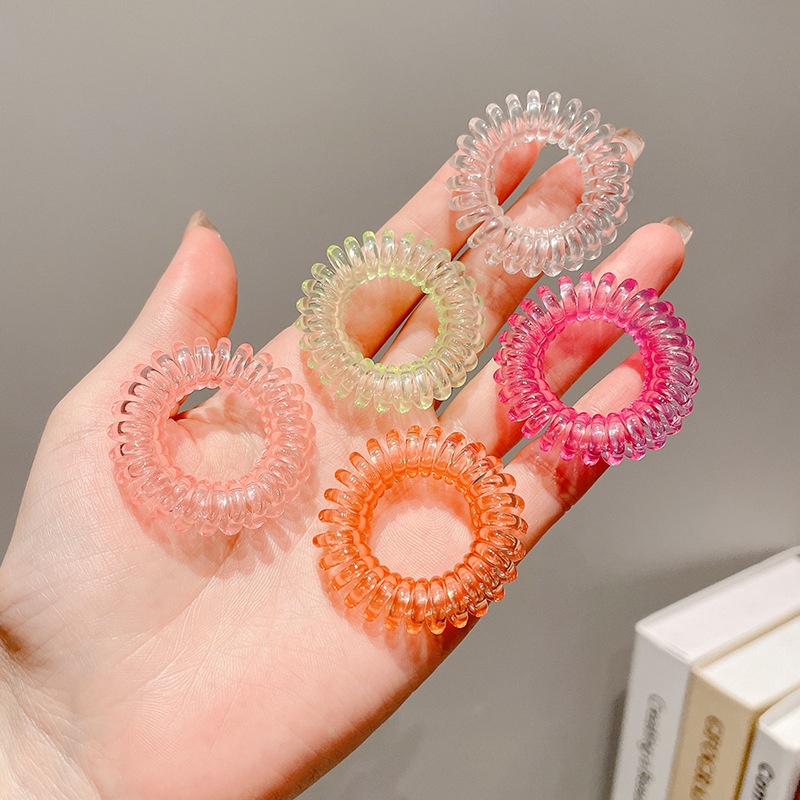 Set 9 Dây Buộc Tóc Co Giãn Màu Kẹo Đơn Giản Cho Nữ