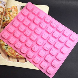 Silicone Mold Alphanumeric Chocolate Stereo Kitchen Baking Decoration Tool Resin DIY Cake Chocolate Fondant Moulds Accessories