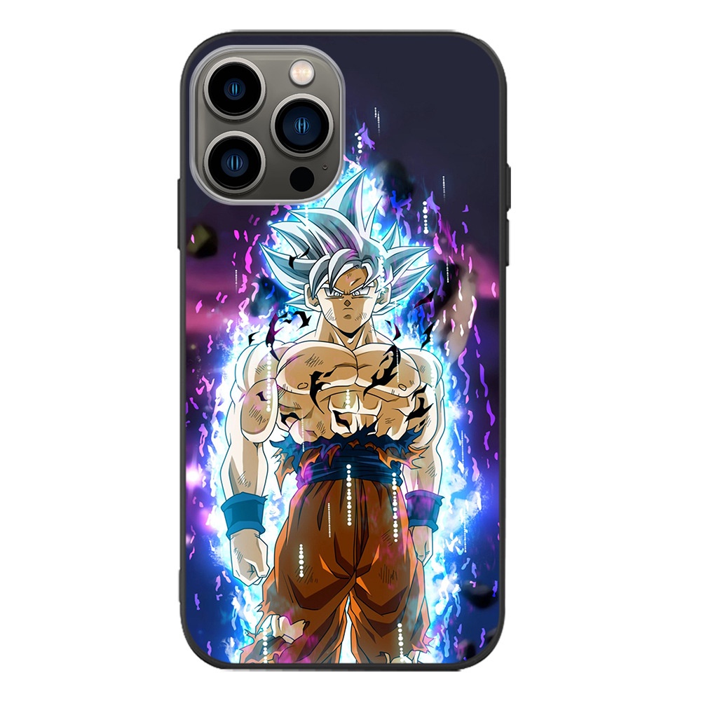 Ốp điện thoại silicone dẻo in hình Goku Dragon ball thích hợp cho iPhone 14/13/12/11 Promax/pro