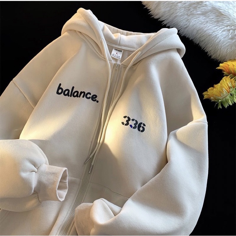 Áo khoác hoodie zip chất nỉ bông in số 336 | BigBuy360 - bigbuy360.vn