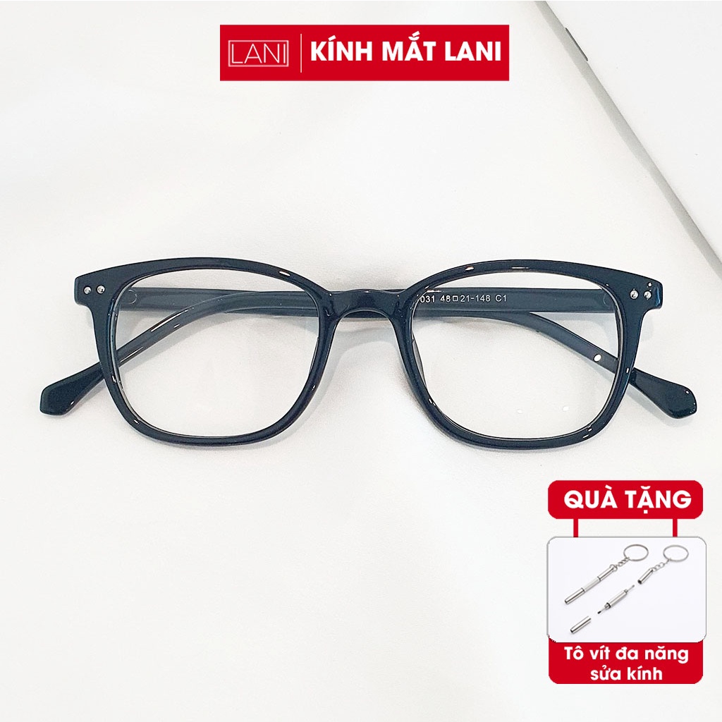 Gọng kính cận nhựa dẻo basic dáng vuông Lani B031 - Lắp mắt cận có độ theo yêu cầu