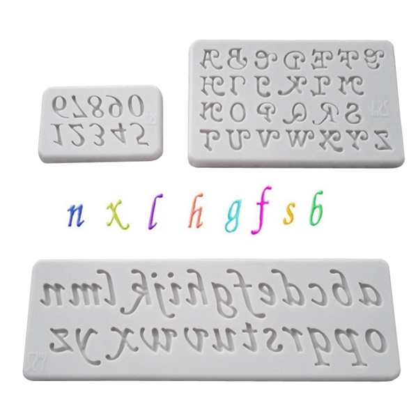 Khuôn Silicone Làm Bánh Hình Chữ Cái & Chữ Số