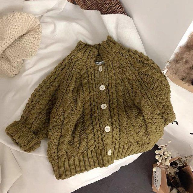 Áo Khoác Cardigan Dày Dặn Phong Cách Hàn Quốc Thời Trang Xuân Thu 2022 Cho Bé