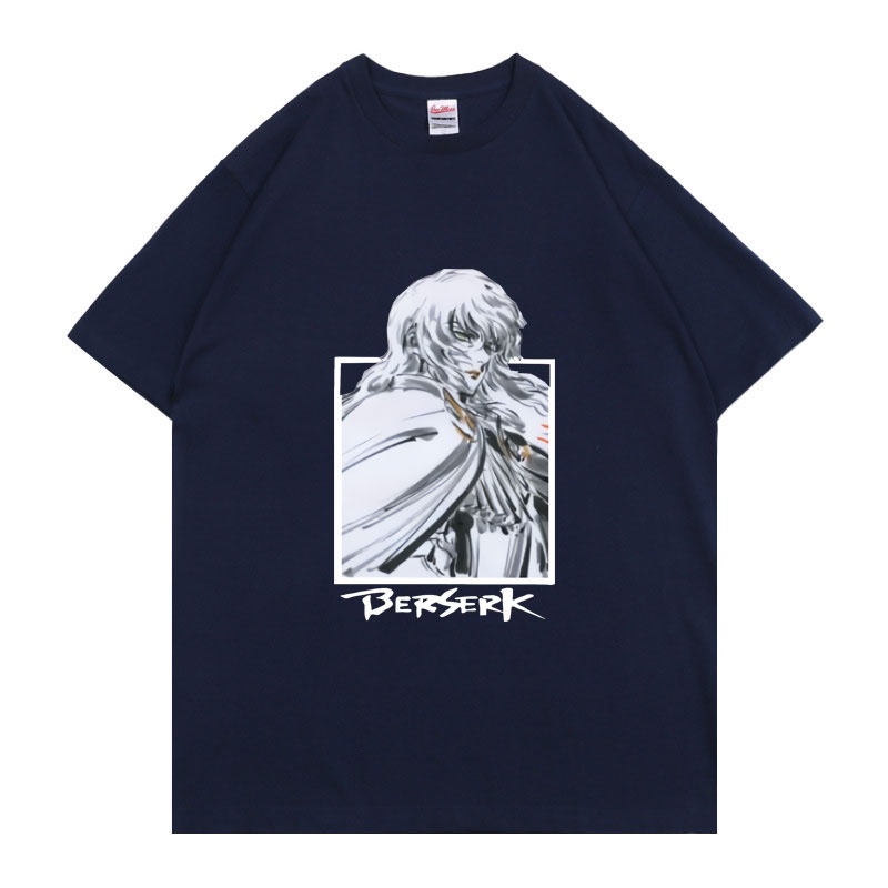 Áo Thun Cổ Tròn Dáng Rộng In Hoạt Hình Berserk Griffith Manga Thời Trang Cho Nam Và Nữ
