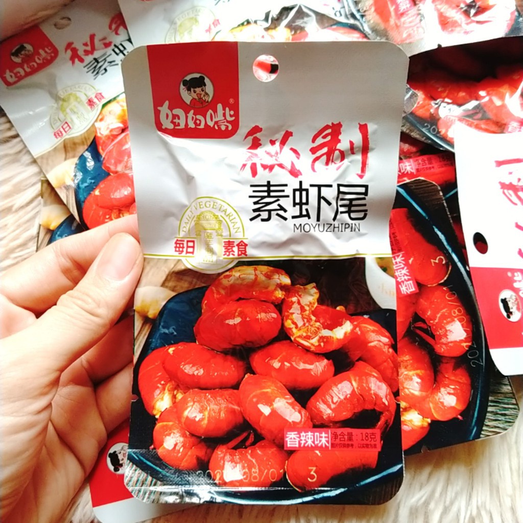 Tôm Hùm Đất Sốt Cay Viên Chay 18g Đồ Ăn Vặt Trung Quốc