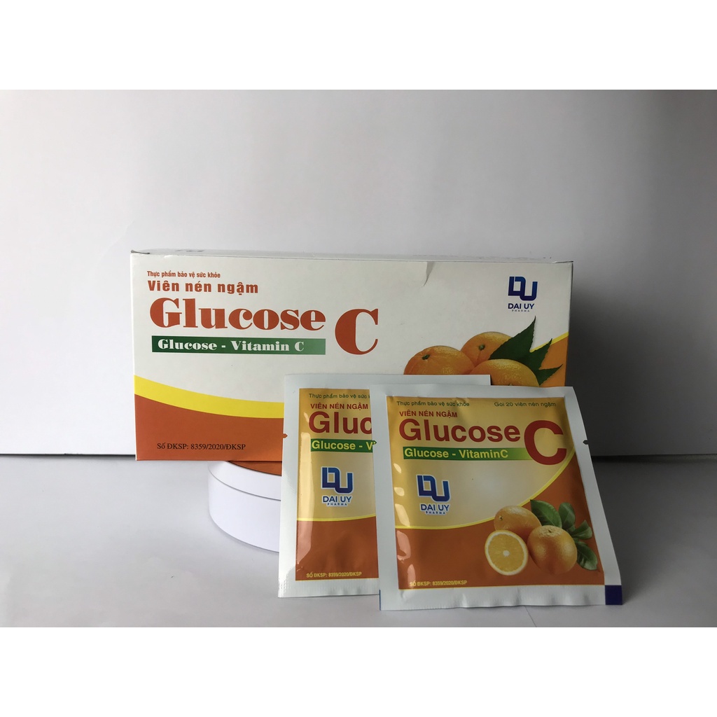 Kẹo ngậm Glucose C ĐẠI UY Bổ Sung Vitamin C TÂM PHÚC PHARMA Hộp 30 Gói