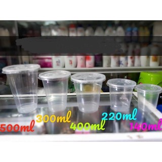Set 50 ly nhựa dùng một lần có nắp: 300ml - 400ml - 500ml
