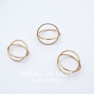 Nhẫn tròn thiết kế độc đáo cá tính Fleurs de Muse
