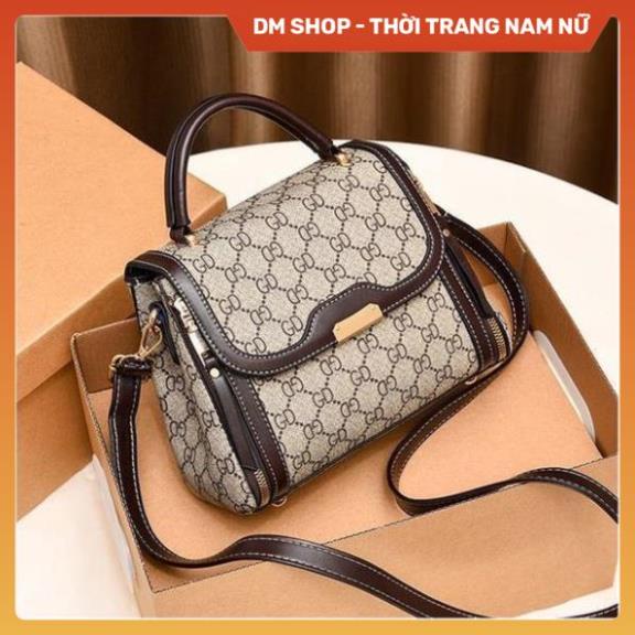 Túi Xách Nữ đeo chéo Sẻ Khóa 3 Ngăn , Túi sách cầm tay đeo vai họa tiết phong cách thời trang hàn quốc hot dm shop