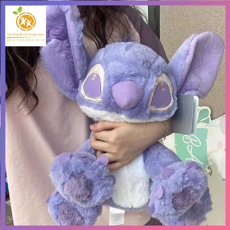 【30 cm 45 cm 60 cm】 Búp bê màu tím Stitch Doll Stitch Đồ chơi sang trọng Gối sang trọng cho bé gái Món quà sinh nhật dễ thương Búp bê sang trọng