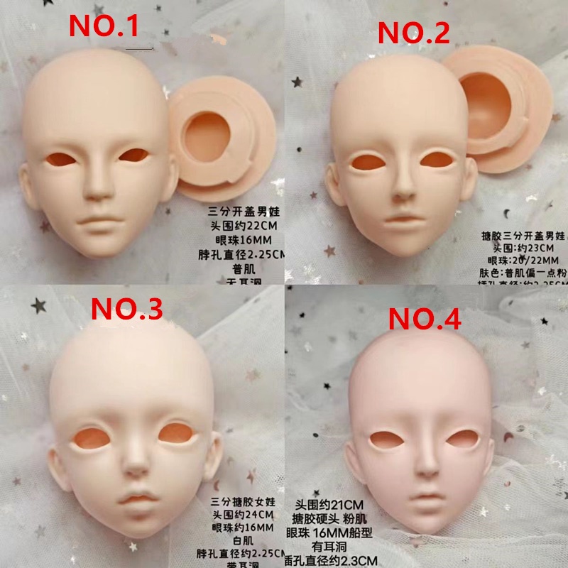 Đầu Trang Điểm Cho Búp Bê 1 / 3 bjd 60cm