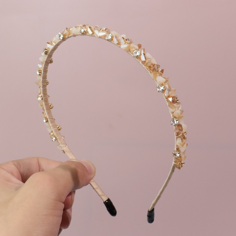 Korean Fashion Versatile Crystal Hair Band 2022 New Tide Temperament Headband Bangs Hairbands Female Hair Accessories