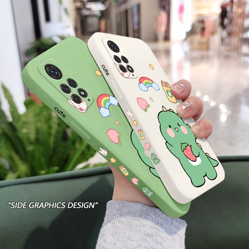 Ốp Điện Thoại Hình Khủng Long Roaring Sáng Tạo Cho Xiaomi Redmi Note 11 11S 11T Pro Plus + 4G 5G