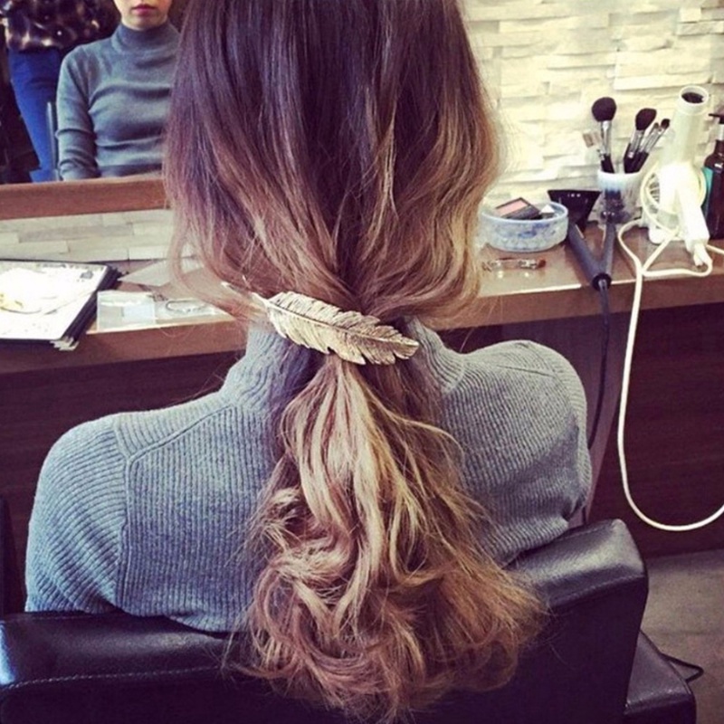 Kẹp tóc hình chiếc lá thời trang cho nữ