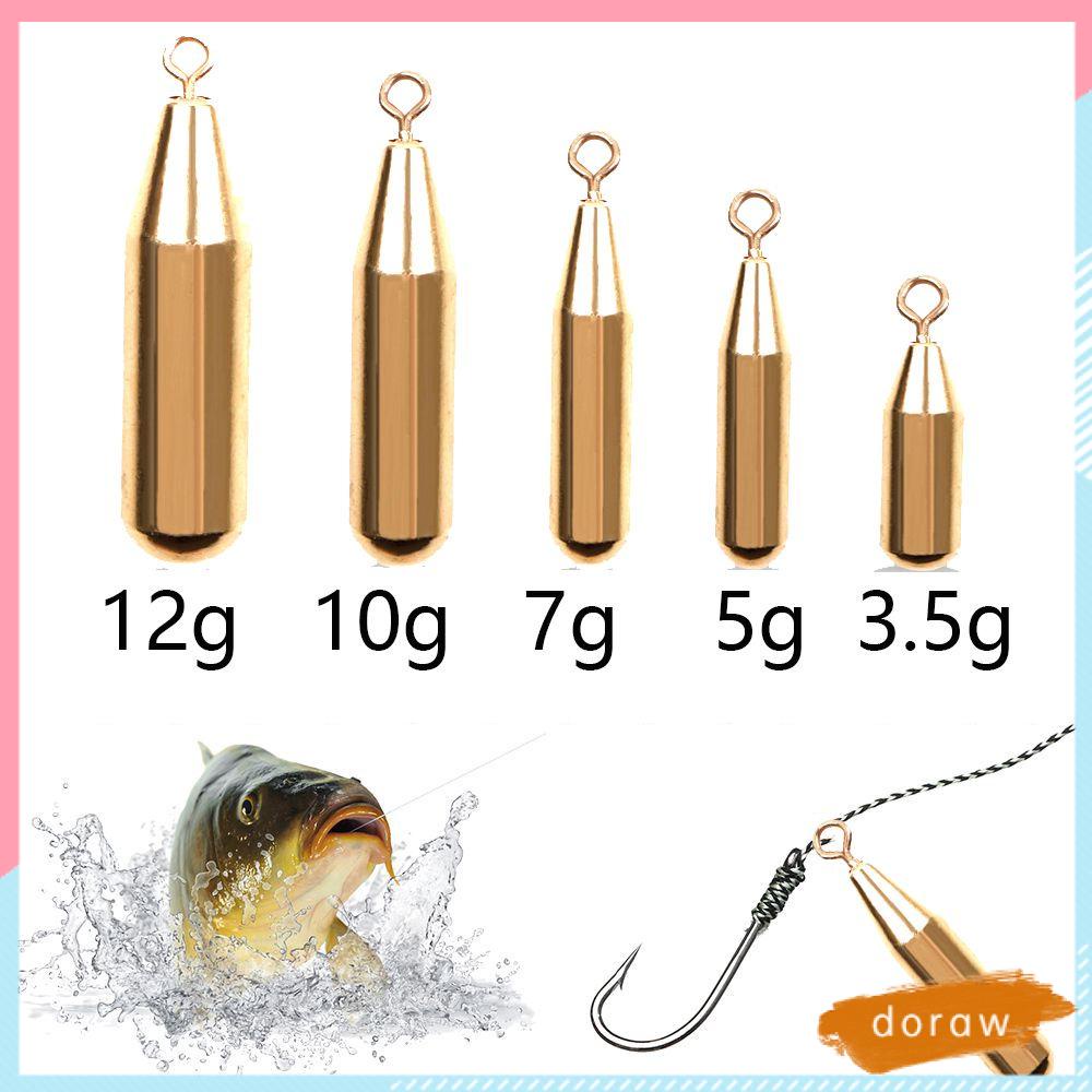 Set 10 Chì Câu Cá Bằng Đồng Thau Sắc Bén