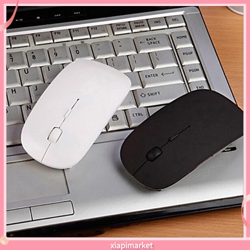 Chuột Quang Không Dây 2.4 Ghz + Đầu Nhận Usb Cho Macbook Laptop Pc