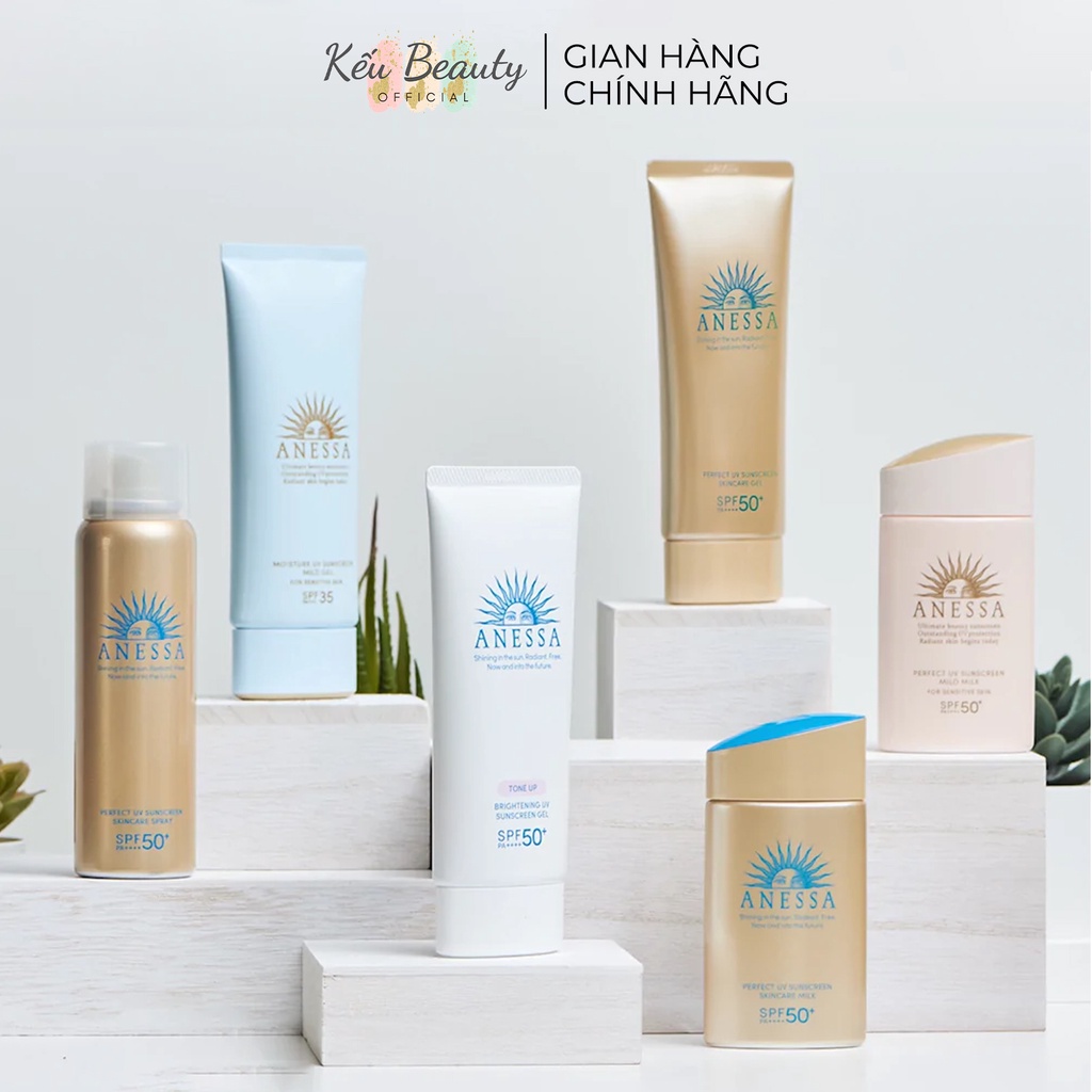 Kem chống nắng Anessa Perfect UV Sunscreen Skincare Milk SPF 50+ PA++++ 20ml & 60ml