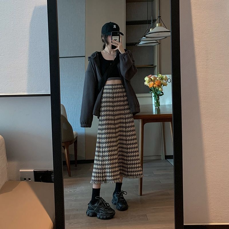 Chân Váy Chữ a Lưng Cao Thời Trang Hàn Quốc