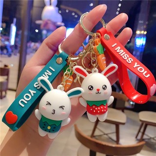 Móc khóa thỏ trái cây# Đôremon# Heo hồng