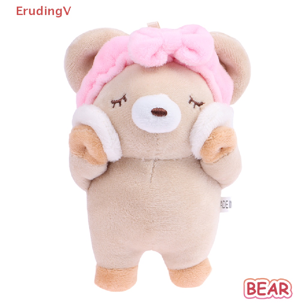 [ErudingV] Móc Khóa Búp Bê Thỏ / Heo / Gấu Nhồi Bông Mềm Mại Làm Quà Tặng Cho Bé