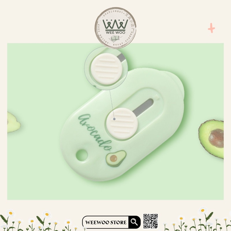 Dao rọc giấy mini trái bơ siêu cute - WeeWoo Store