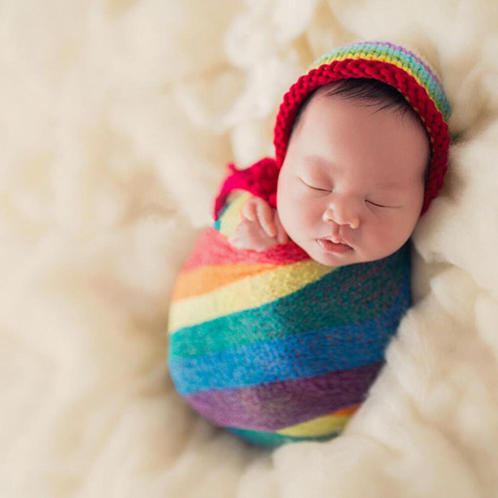 1 Chăn Cotton Màu Trơn 40 / * 150cm Làm Phụ Kiện Chụp Ảnh Cho Bé