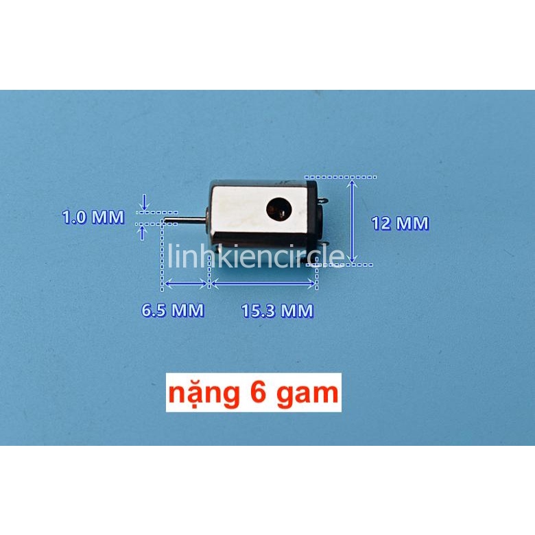 4 cái motor máy bay mini N20 3.7V tốc độ 32800 RPM nam châm mạnh có chổi than - LK0011