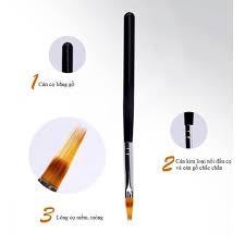 Cọ ombre ( cán gỗ đen đầu dẹt )