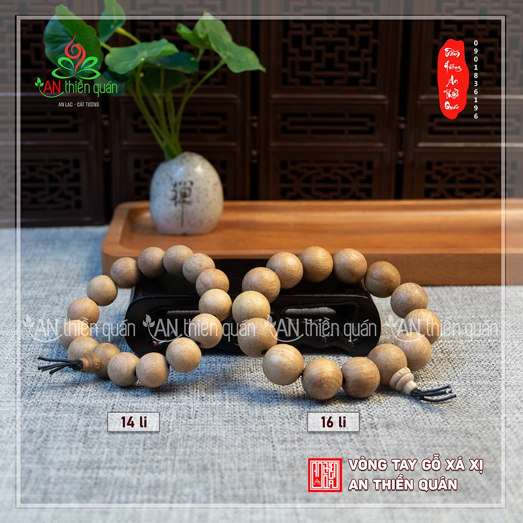Vòng tay gỗ xá xị thiên nhiên An Thiền Quán