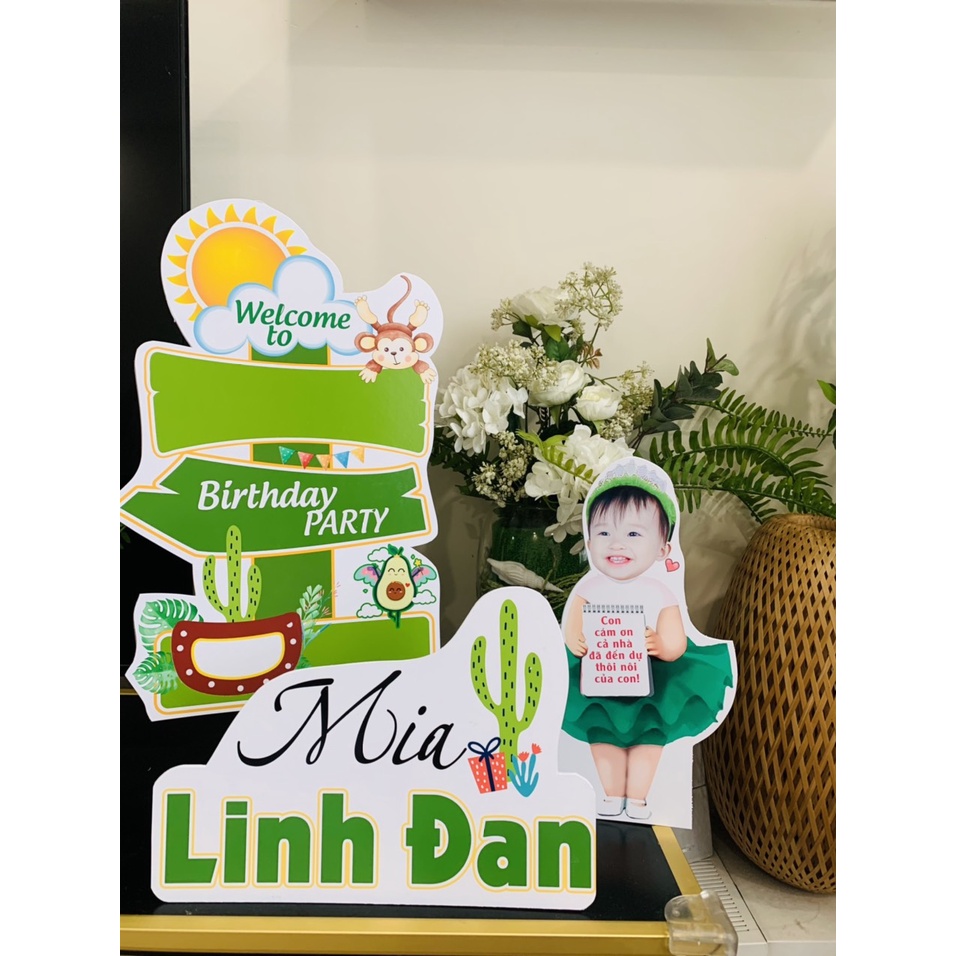 Nhận Đặt gấp_Hình CHIBI 40cm_ để bàn trang trí sinh nhật, đầy tháng cho bé